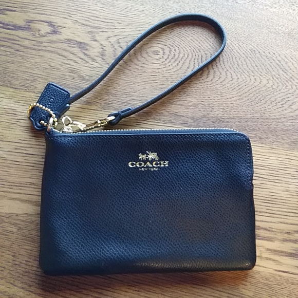 Coach Black Leather Wristlet - Picture 2 of 7